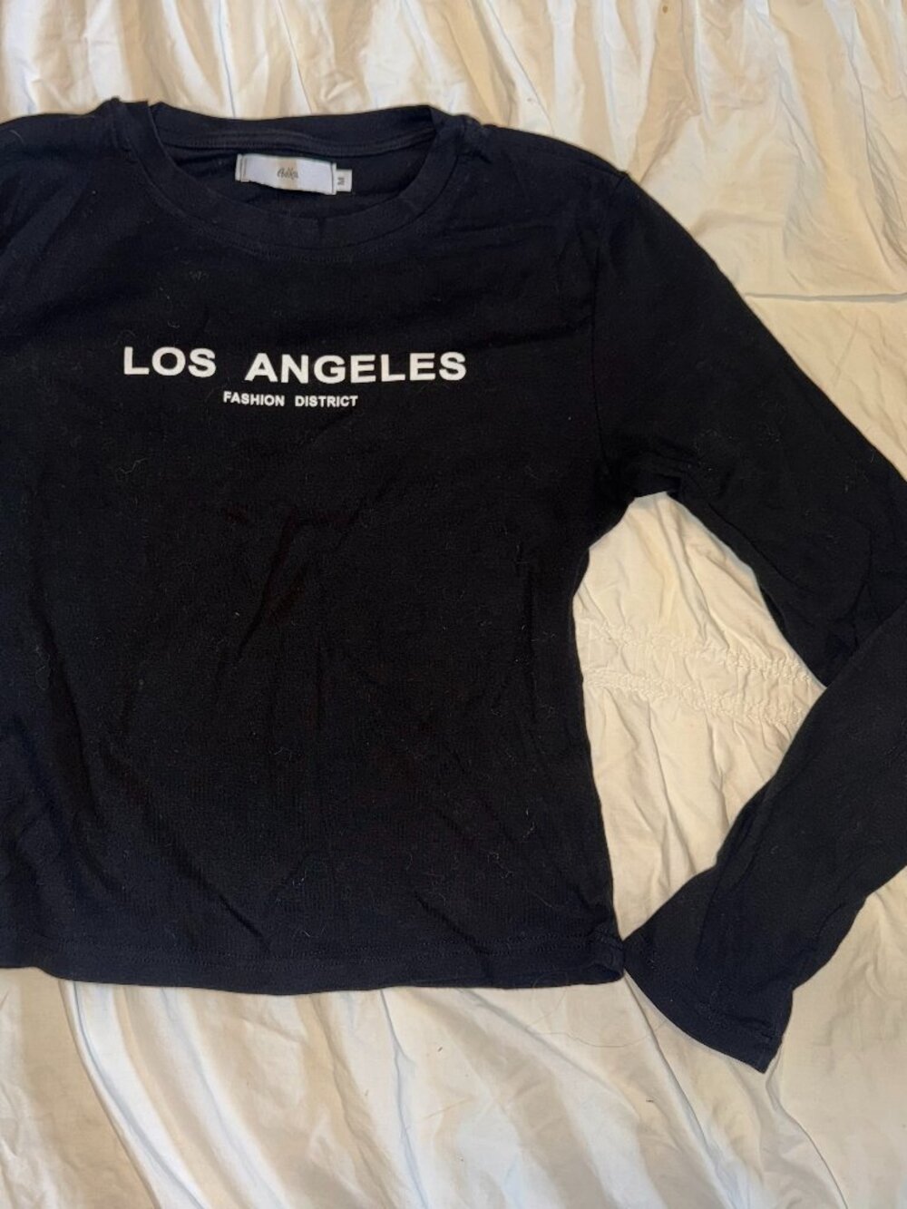 Adika Black Los Angeles Fashion District Fitted Top